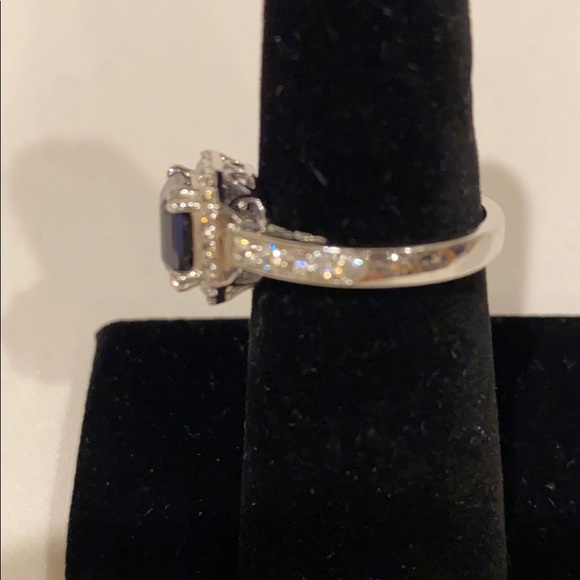 Blue Sapphire CZ Ring - Picture 4 of 7